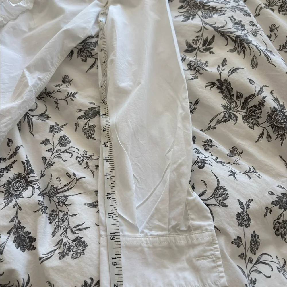 Moschino White Ruffled Button-Up Shirt - Picture 7 of 7